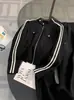 Conjunto Esportivo de Moda de Alta Qualidade para Mulheres 2025 Outono Inicial Novo Estilo Jaqueta Moletom Calça Wide Leg Conjunto de Duas Peças