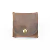Mini monedero de cuero genuino, bolsa creativa retro para llaves, monedero suelto para monedas y autobús, nuevo en stock