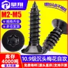 Tornillos Autorroscantes de Acero al Carbono Grado 10.9 Cabeza Torx Avellanada Negra Tornillos Autorroscantes de Cabeza Plana Torx Interna M2M3M4M5