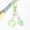 Nuevo Llavero de Estrella de Cinco Puntas Estilo Ins de Acrílico Colorido Estrella Pequeña Accesorio de Bolso con Cuentas Hecho a Mano Colgante Pequeño
