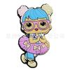 Zapatos sorpresa para niña rosa con agujeros para muñeca, hebillas de flores para zapatos, hebillas decorativas para zapatos DIY de Amazon, accesorios para cocodrilos.