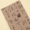 Processamento Personalizado de Tecidos com Estilo de Caligrafia Antiga, Toalhas de Mesa Impressas com Tinta, Almofadas, Tecidos para Sofá, Tecidos de Linho Artesanais DIY