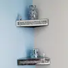2 pçs/conjunto Prateleira de Canto Flutuante Espelhada, Prateleira de Parede Decorativa Espelho Prata Diamante Esmagado para Decoração de Casa Decoração de Arte de Parede Diamante Cristal Peça de Destaque Conjunto de 2