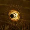 Luz de Pared Solar para Exteriores Lámpara de Proyección Mandala Luz de Jardín Impermeable para Exteriores Luz de Pared Navideña Proyección de Muñeco de Nieve Luz de Pared