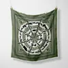 Bufanda Decorativa Cuadrada Pequeña de Seda Twill Estilo Coreano Nueva Redonda para Carruaje Moda Femenina Bufanda Bufanda Estudiante Bufanda Pequeña Bufanda