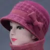 Gorro de Lana Grueso Cálido Anti-Frío para Mujer de Edad Media y Anciana Madre Abuela, Gorro de Punto con Ala Ancha Protección para Orejas