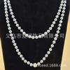 En stock 20s Collar de Perlas de Nudo de Cristal para Fiesta de Graduación de Mujeres Collar Largo y Corto Accesorios de Joyería para Boda Nupcial