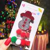 Adorno Navideño para la Cabeza Lindo Clip para el Cabello Navidad Hecho a Mano Flequillo Clip para Cabello Roto Celebrado en Internet Clip para el Cabello de Astas Femenino