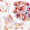 Contas Acrílicas Transfronteiriças de 8mm com Gradiente Imitação Olho de Gato Redondas para Pulseiras DIY Feitas à Mão Acessórios de Joias Venda por Atacado