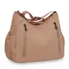 Bolsa Transversal Feminina, Casual para Exterior, Simples, Grande Capacidade, Bolsa de Ombro com Múltiplos Bolsos, Leve para Viagem, Negócios e Uso Diário