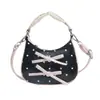 Mini Bolsa de Mão com Laço para Meninas, Porta-Moedas Infantil Fofo de Bolinhas Estilo Coreano, Bolsa Pequena Transversal para Batom, Tendência