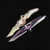 Mercancía del Juego Delta: Cuchillo de Juguete Plegable de Resorte Modelo Estrella Fugaz, Accesorio de Juego, Adorno de Regalo
