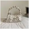 Bolso Sencillo de Lunares para Mujer 2026 Nueva Moda Bolso Nube Fruncido de Moda Transfronteriza Bolso Cruzado con Cadena