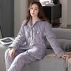 Pijama acolchado de invierno para mujer, de tres capas, de forro polar coral grueso, chaqueta acolchada de algodón para otoño e invierno, ropa exterior con forro polar, ropa de abrigo para el hogar.