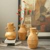 Vaso Cerâmico Japonês Retrô Manuscrito Ornaments Decorações para Sala de Estar, Casa de Hóspedes, Entrada Ornamentos de Mesa com Vento Antigo e Silencioso
