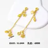 Chapado en cobre con oro de 18 quilates, con un colgante de borla de calabaza de circonio, diseños de mariposa, luna y estrella, adecuado para pulseras de cristal DIY, joyería de media cadena y componentes de accesorios