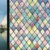 Película electrostática de colores para ventanas para uso doméstico, pegatinas opacas para ventanas para dormitorios y salas de estar, película de privacidad engrosada que permite el paso de la luz