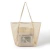Bolso de compras grande informal multifuncional para exteriores, para natación, playa, de malla transpirable, para almacenamiento