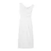 Ins Transfronterizo Europeo y Americano 2026 Nueva Moda Elegante para Mujer al por Mayor Elegante Color Sólido Cuello Asimétrico Hombros Descubiertos Vestido Ajustado
