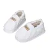 Sapatos quentinhos de outono e inverno para mulheres Baotou, com sola grossa, de pelúcia, para casa, sapatos de algodão, chinelos para casal, especiais para uso pós-parto