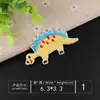 Parches Bordados para Computadora al por Mayor, Exquisitos y Lindos Parches Bordados de Dinosaurio Pequeño, Parches para Decoración de Ropa, Parches Completamente Bordados