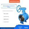 Baihu marca PQ340 turbina excêntrica válvula semi-esfera flange teste de instalação lateral vedação dura válvula de esfera de descarga de cinzas válvula de esfera