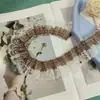 Encaje plisado de hilo de nieve de doble capa de 4 cm de ancho Ropa Lolita Ropa de bebé Accesorios para el cabello Tela para cortinas Decoración DIY