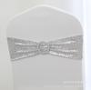 Correa de lentejuelas ins elástico libre respaldo de silla flor lazo hotel suministros para boda decoración funda para silla venta al por mayor transfronteriza