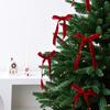 Nuchi Cinta de Lazo Navideño Lazo Decoraciones Navideñas Terciopelo Hecho a Mano DIY Mini Lazo
