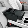 Almofada Elevatória Universal Multifuncional para Caixa de Apoio de Braço de Carro com Porta-Lenços e Porta-Copos para Interior de Carro