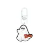Llavero de Goma Suave de Fantasma de Halloween Dibujado Hebilla de Puerta en Forma de 8 en Forma de U Llavero Pinza de Langosta Figura de Muñeco Hebilla Colgante Adorno