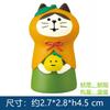 Abarrotes estilo japonés Zakka otoño pomelo camuflaje gato té de pomelo Tide play miniatura INS resina gato adornos pequeños