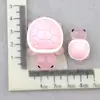 Accesorios de Resina para Tocados DIY Paquete de Materiales de Pegamento Cremoso con Agujero para Funda de Teléfono Móvil Luminosa Hebilla de Zapato de Animal Tortuga Pasador