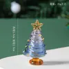 Árbol de Navidad de cristal Zibo, regalo de Navidad de escritorio, artesanías, adornos creativos, decoración de sala de estar, pequeños regalos.