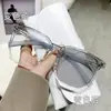 Gafas de Marco Grande Lisas con Decoloración Fotosensible Anti Luz Azul Montura de Gafas Poligonal Producto Terminado Artículo Caliente para Transmisiones en Vivo de Celebridades de Internet Gafas para Miopía