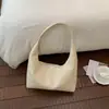 2026 Nova Tendência Estilosa Bolsa Tote de Ombro Único com Padrão Trançado Casual Retrô Grande Capacidade Cor Sólida