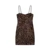 Vestido Corsé de Animal Print Marca Z Venta Caliente Transfronteriza AliExpress Estampado Moda Femenina Europea y Americana Moda en Línea ZA