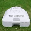 Base para Guarda-Sol de 20L/30L Plástico Injeção de Água Preenchimento com Areia Base Balde Base em Forma de Pagode Multicolorido Opcional