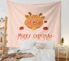 Decoração de Quarto Han Feng Tapeçaria de Natal Decoração de Parede Tecido para Pendurar na Parede ao Lado da Cama Estilo Ins Tecido de Fundo para Decoração de Natal