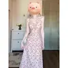 Vestido Floral Dulce con Mangas Volantes Estilo Francés para Mujer, Nuevo Modelo Verano 2026, Elegante Vestido Largo para Vacaciones en la Playa