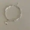 Pulsera de Cuentas con Colgante de Nudo de Bambú para Mujer Ins Simple Lujo Ligero Personalidad Versátil Nicho Joyería de Gama Alta Regalo para Mejor Amiga