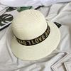 Sombrero de Paja de Verano para Niños Niños y Niñas Guardería Sombrero para el Sol Sombrero para el Sol de Bebé Sombrero Fresco Sombrero Cubeta