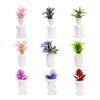 Micro-Paisaje Creativo Artificial Maceta Pequeña Materiales de Paisajismo Jardinería Casa de Muñecas DIY Accesorios de Decoración Mini Adornos Pequeños