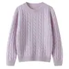 Nova coleção outono e inverno: suéter de tricô de cashmere infantil, com um design retrô em trança tridimensional, adequado tanto para meninos quanto para meninas como camada interna