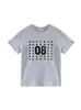 Camiseta Feminina Cinza Gola Redonda Ombro Caído Manga Curta Verão Novo Design Sense Casual Roupa Externa Versátil Algodão Puro Top Feminino