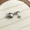 Aretes de Titanio Jiangtai F136 Perla de Sirena Cubo Pequeño Cuerpo de Aleación de Titanio G23 Joyería para Piercings Oreja Hueso Studs