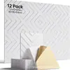 Painéis Absorventes de Som de Fibra de Poliéster Fornecimento Especial Transfronteiriço Kit com 12 Peças Decoração de Parede Absorção Sonora e Redução de Ruído Jardim de Infância Teatro Ktv