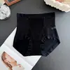 9931 # Patchwork de Jacquard de Encaje Pesado Ligeramente Esculpido Cintura Alta Lyocell Sin Costuras Base Líquida 10A Entrepierna Antibacteriana Calzones para Mujer