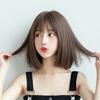 Peluca de estilo bobo para mujer, estilo celebridad de Internet, cabello corto y liso, con hebilla interior, estilo coreano, para niña, 2023