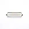 Directo de Fábrica Acero Inoxidable Base Portajoyas de Tiempo Colgante Simple Doble Colgante Rectangular Portajoyas DIY Accesorios de Joyería